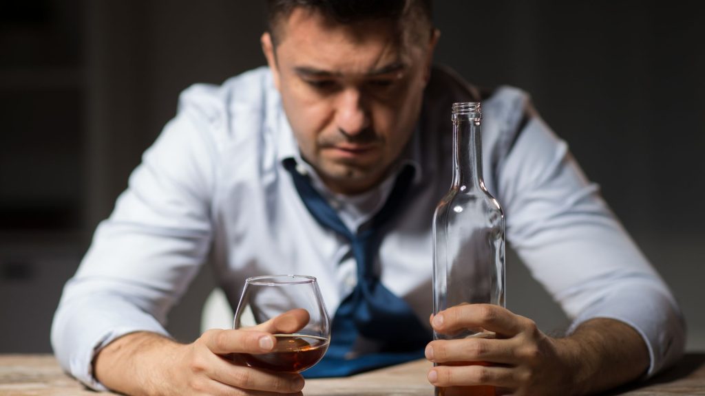 Man Refusing Alcohol