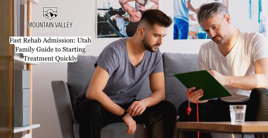 man seeking fast rehab admission