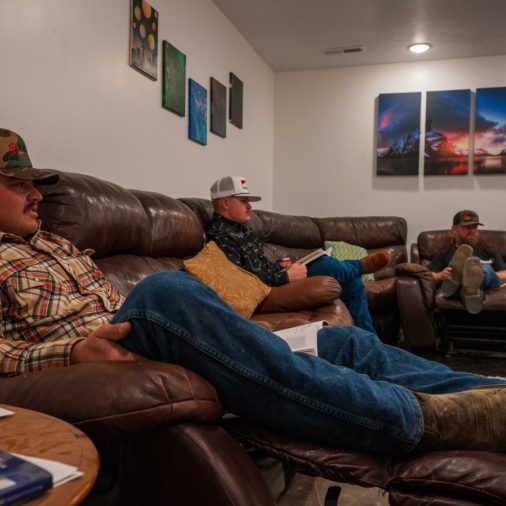 Living room discussion about recovery
